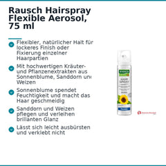 Rausch Hairspray Flexible Aerosol, 75 ml.