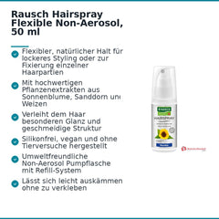 Rausch Hairspray Flexible Non-Aerosol, 50 ml.