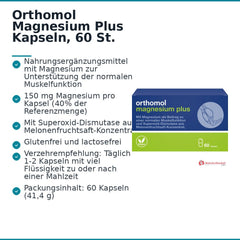 Orthomol Magnesium Plus Kapseln, 60 St..