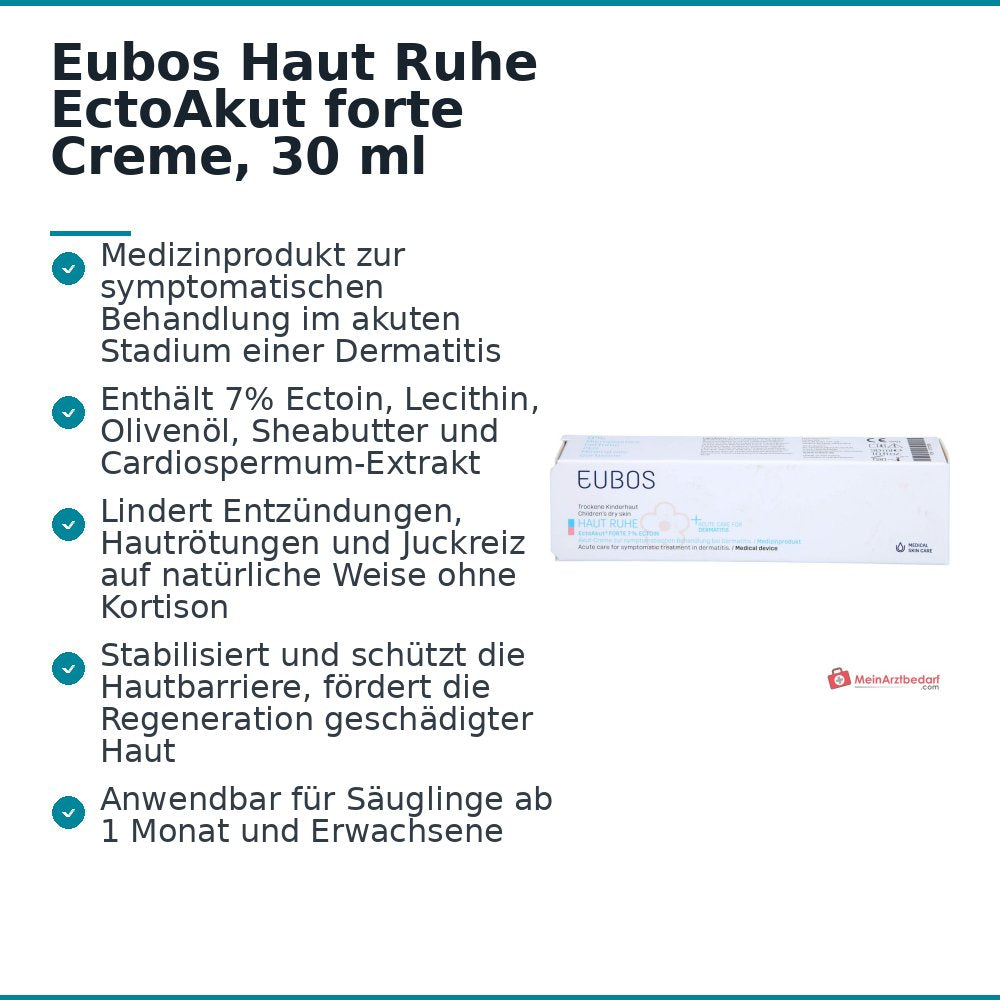 Eubos Haut Ruhe EctoAkut forte Ectoin Creme, 30 ml.
