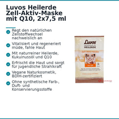 Luvos Heilerde Zell-Aktiv-Maske mit Q10, 2x7,5 ml.