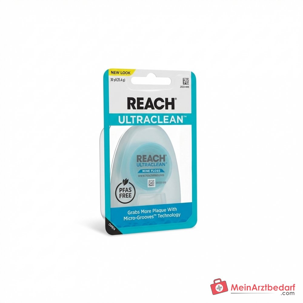 Reach Ultra Clean Zahnseide mit Micro-Grooves-Technologie, gewachst, Minzgeschmack