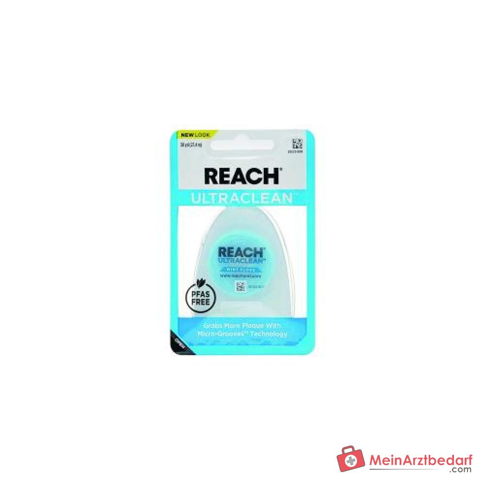 Reach Ultra Clean Zahnseide mit Micro-Grooves-Technologie, gewachst, Minzgeschmack