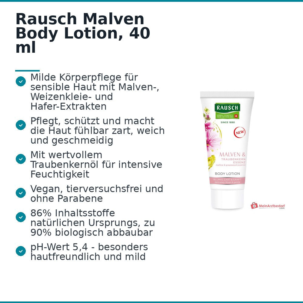 Rausch Malven Body Lotion, 40 ml.
