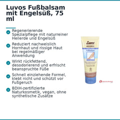 Luvos Heilerde Fußbalsam mit Engelsüß / Myrrhe / Zitronenverbene Balsam, 75 ml.