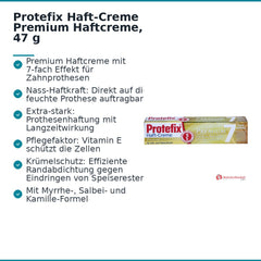 Protefix Haft-Creme Premium Haftcreme, 47 g.