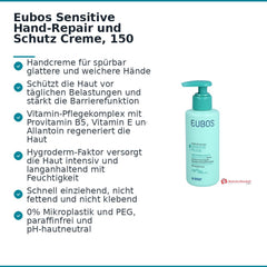 Eubos Sensitive Hand-Repair und Schutz Handcreme, 150 ml.