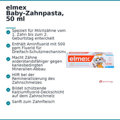 elmex Baby-Zahnpasta Olaflur Zahnpasta, 50 ml.