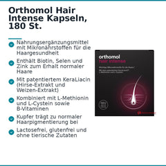 Orthomol Hair Intense Kapseln, 180 St..