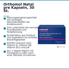 Orthomol Natal pre Kapseln, 30 St..
