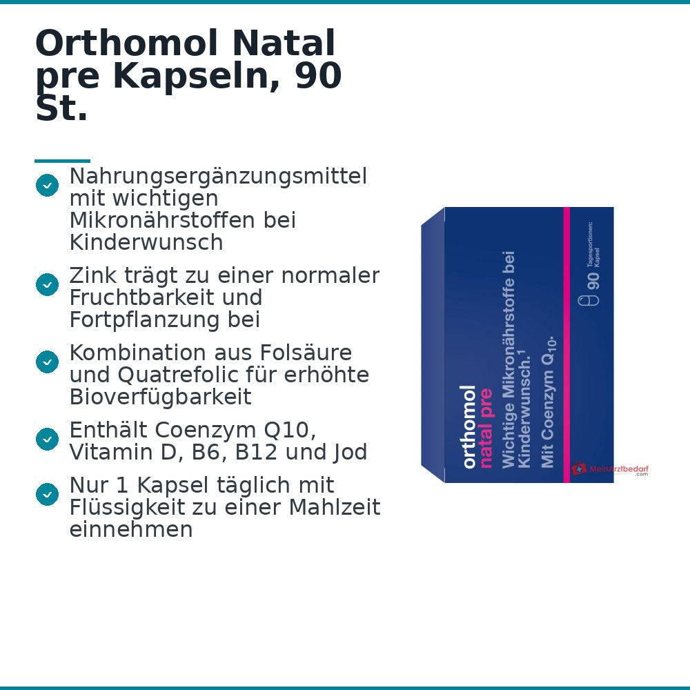 Orthomol Natal pre Kapseln, 90 St..