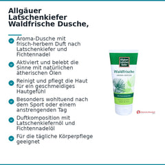 Allgäuer Latschenkiefer Waldfrische Dusche Latschenkiefernöl / Fichtennadelöl Duschgel, 200 ml.