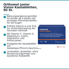 Orthomol junior Vision Kautabletten, 90 St..