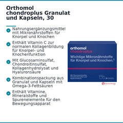 Orthomol chondroplus Granulat und Kapseln, 30 Portionen.