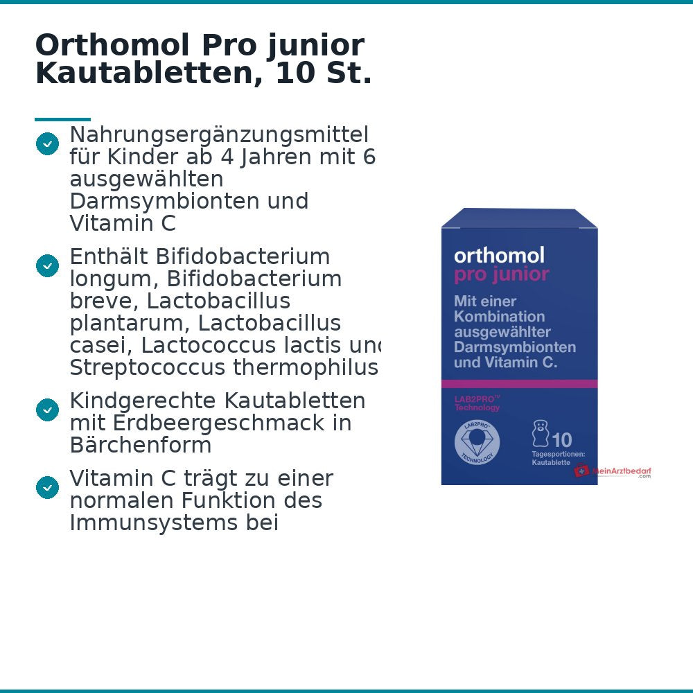 Orthomol Pro junior Kautabletten, 10 St..