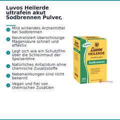 Luvos Heilerde ultrafein akut Sodbrennen Pulver, 750 g.