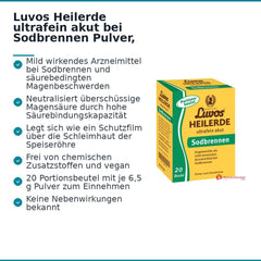 Luvos Heilerde ultrafein akut bei Sodbrennen Pulver, 20 Beutel.