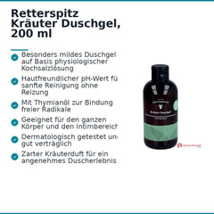 Retterspitz Kräuter Duschgel, 200 ml.