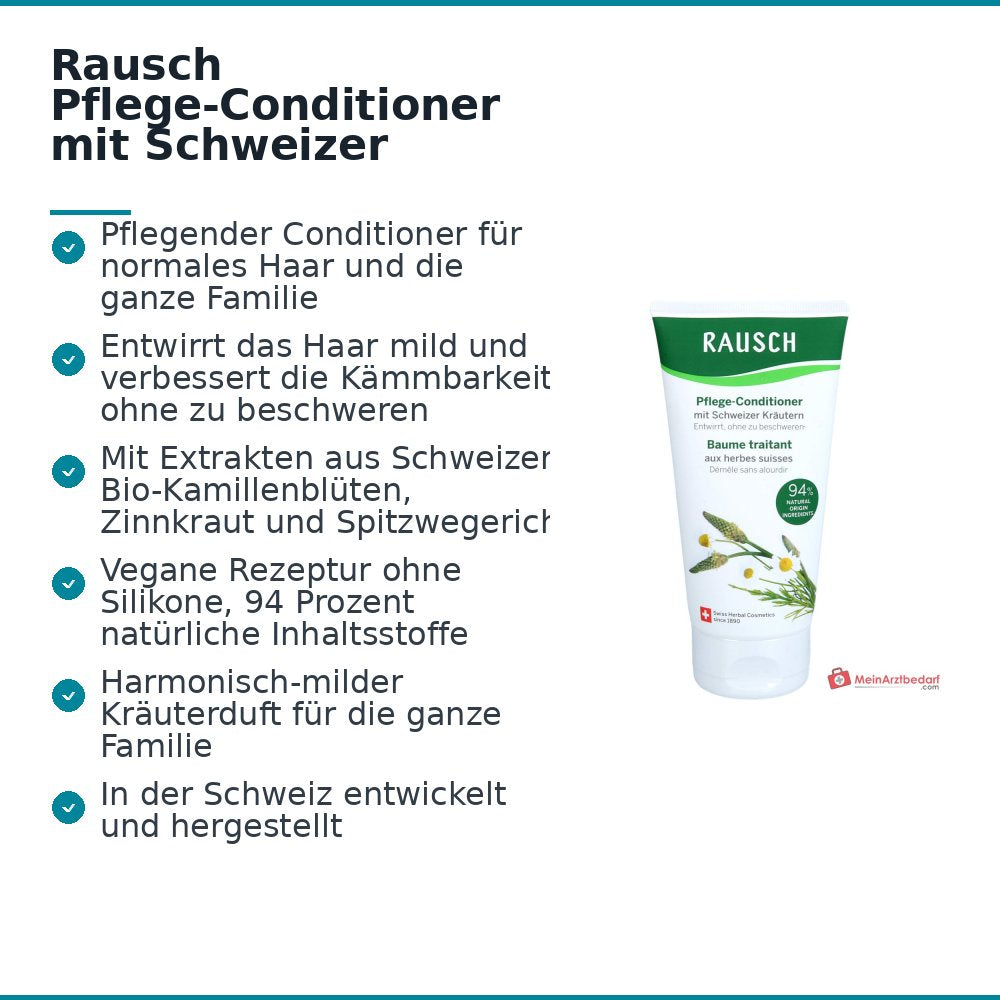 Rausch Pflege-Conditioner mit Schweizer Kräutern, 150 ml.