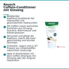 Rausch Coffein-Conditioner mit Ginseng Haarspülung, 150 ml.