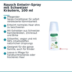 Rausch Entwirr-Spray mit Schweizer Kräutern, 100 ml.