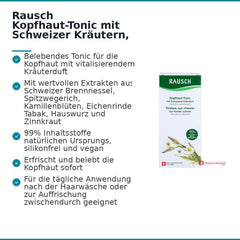 Rausch Kopfhaut-Tonic mit Schweizer Kräutern, 200 ml.