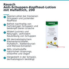 Rausch Anti-Schuppen-Kopfhaut-Lotion mit Huflattich, 200 ml.