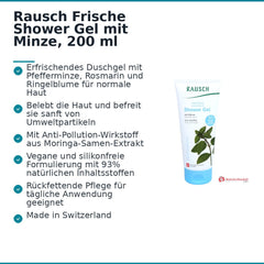 Rausch Frische Shower Gel mit Minze, 200 ml.