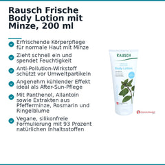 Rausch Frische Body Lotion mit Minze, 200 ml.