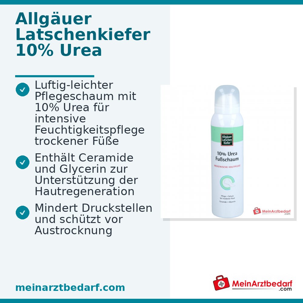 Allgäuer Latschenkiefer 10% Urea Fußschaum, 150 ml.