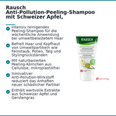 Rausch Anti-Pollution-Peeling-Shampoo mit Schweizer Apfel, 100 ml.
