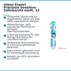 elmex Expert Präzision Sensitive Zahnbürste sanft, 12 St..