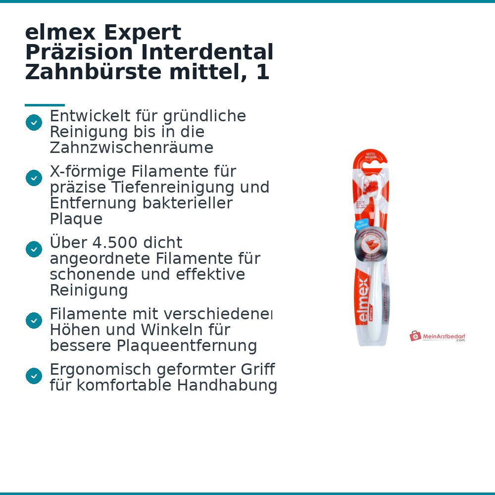 Elmex Expert Präzision Interdental Zahnbürste mittel, 1 St..