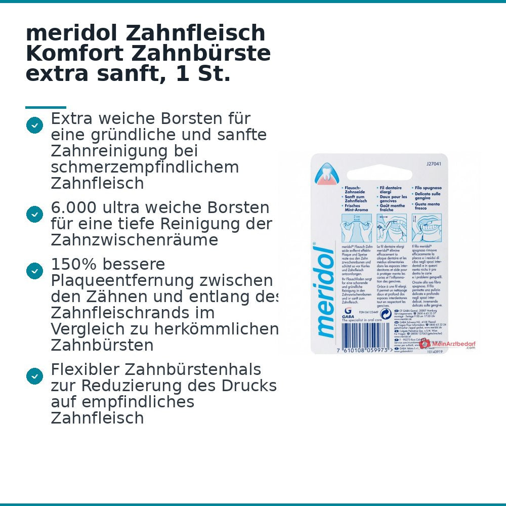 meridol Zahnfleisch Komfort Zahnbürste extra sanft, 1 St.