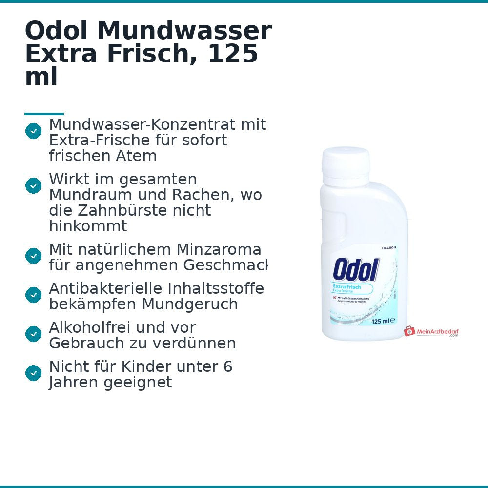 Odol Mundwasser Extra Frisch, 125 ml.