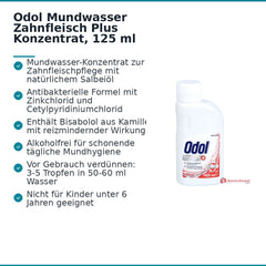 Odol Mundwasser Zahnfleisch Plus Konzentrat, 125 ml.