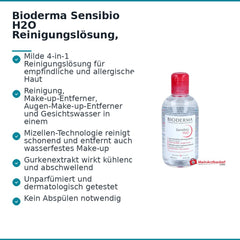 Bioderma Sensibio H2O Reinigungslösung, 250 ml.