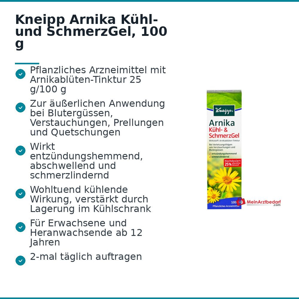 Kneipp Arnika Kühl- und SchmerzGel, 100 g.