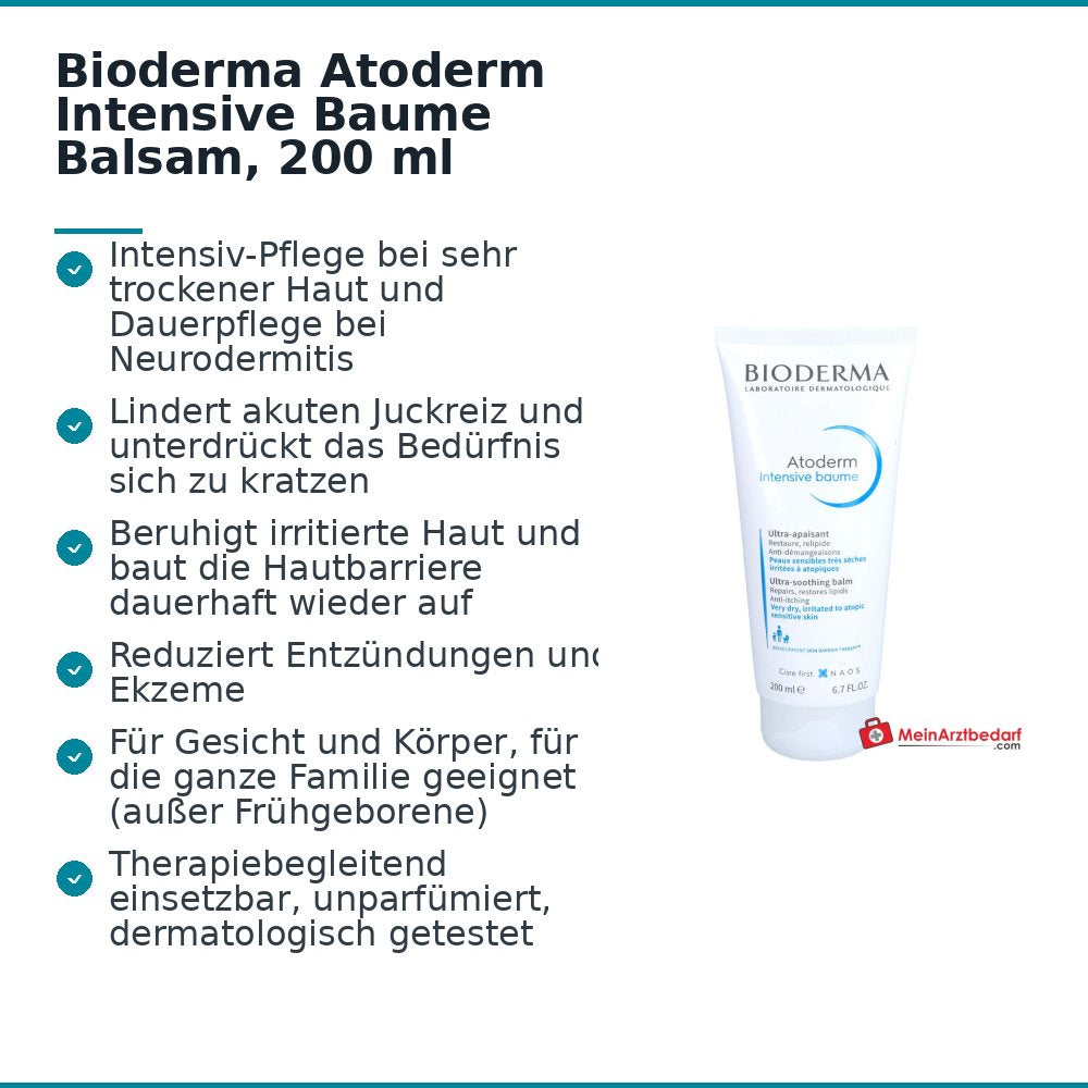 Bioderma Atoderm Intensive Baume Balsam, 200 ml.
