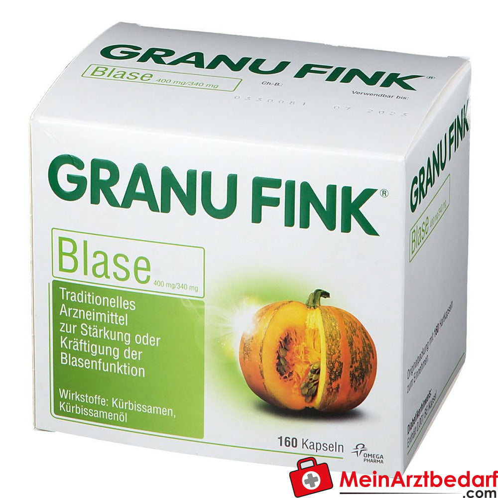 GRANU FINK Blase 400 mg Kürbissamen und 340 mg Kürbissamenöl Kapseln