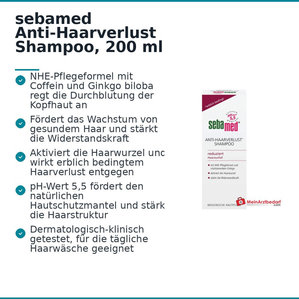 sebamed Anti-Haarverlust Shampoo, 200 ml.