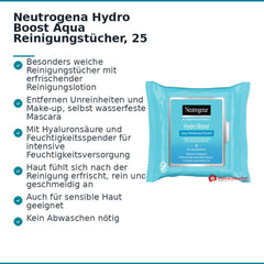 Neutrogena Hydro Boost Aqua Reinigungstücher, 25 St..