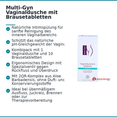 Multi-Gyn Vaginaldusche mit Brausetabletten Kombipack, 1 Stück.