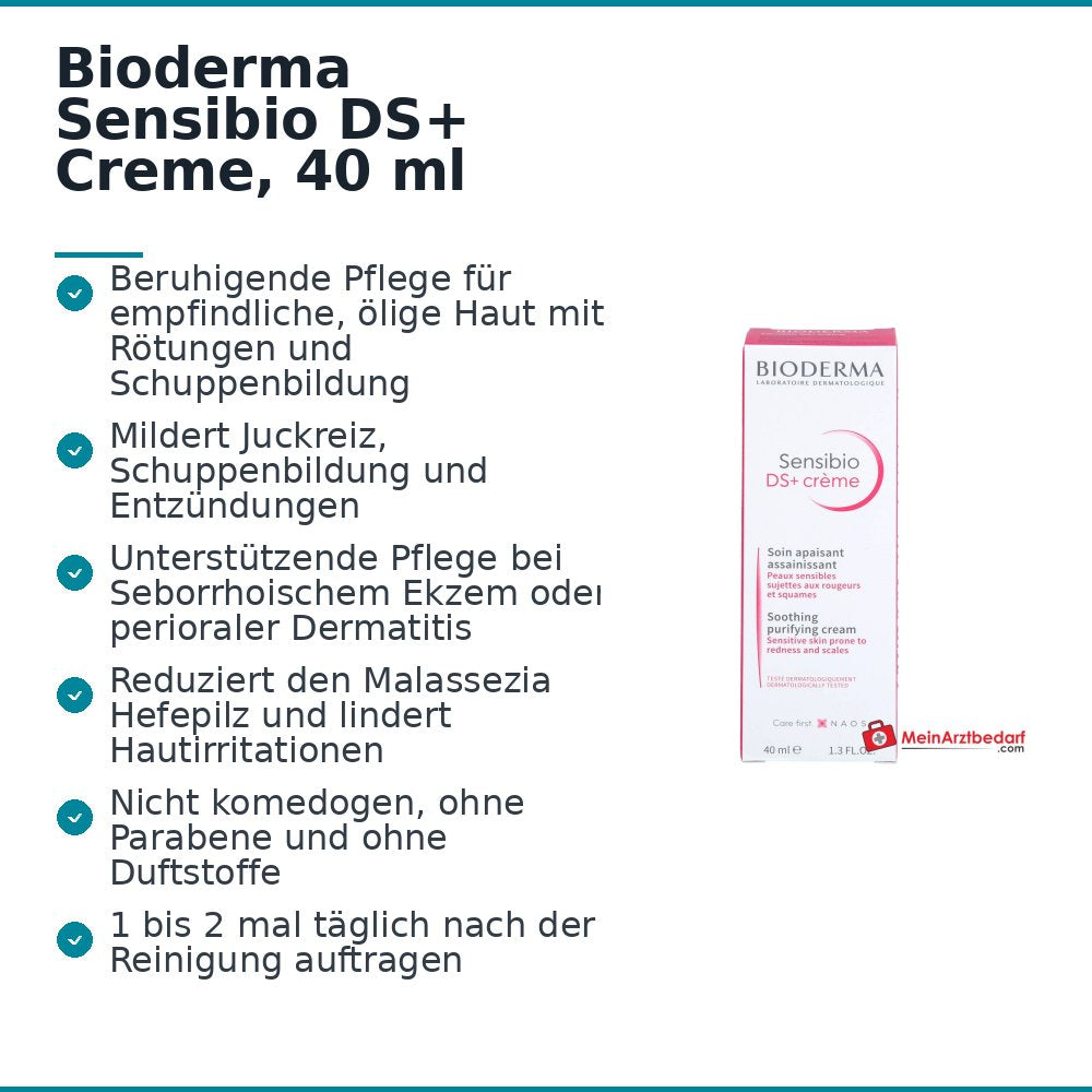 Bioderma Sensibio DS+ Creme, 40 ml.