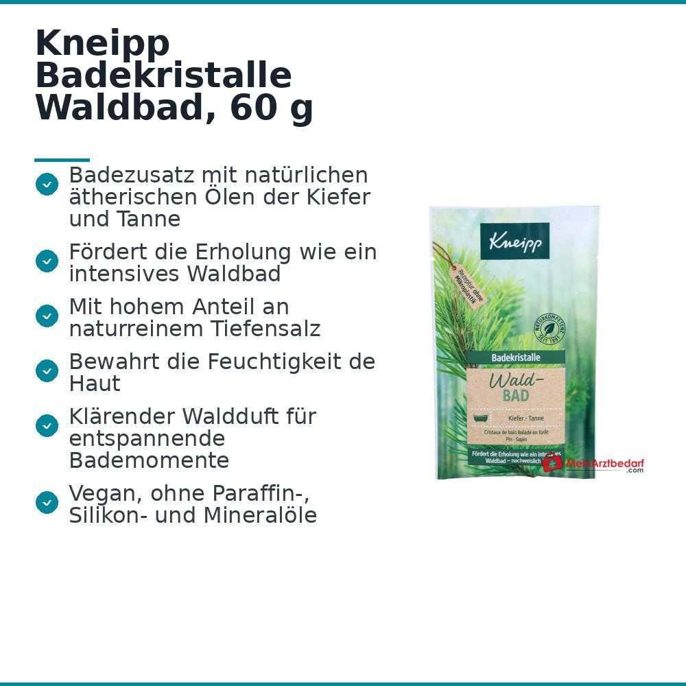 Kneipp Badekristalle Waldbad, 60 g.