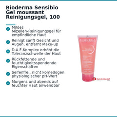 Bioderma Sensibio Gel moussant Reinigungsgel, 100 ml.