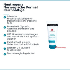 Neutrogena Norwegische Formel Reichhaltige Fußcreme, 100 ml.