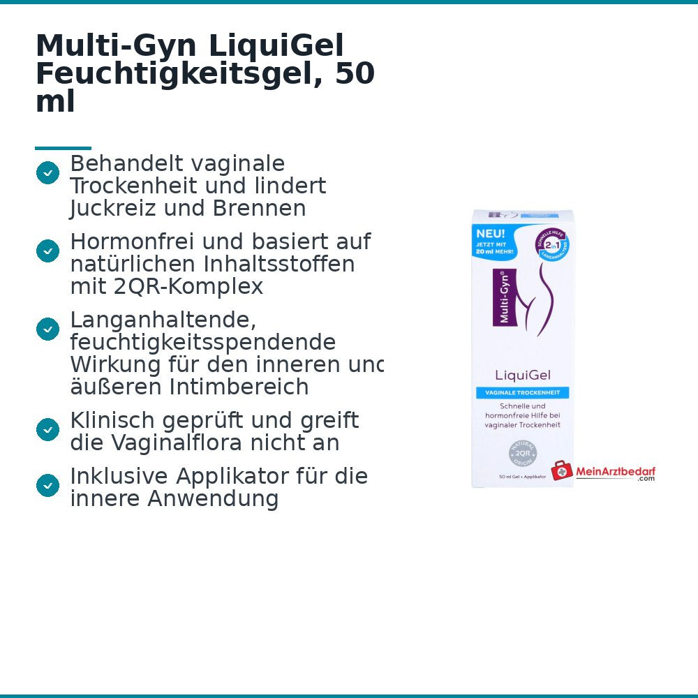 Multi-Gyn LiquiGel Feuchtigkeitsgel, 50 ml.