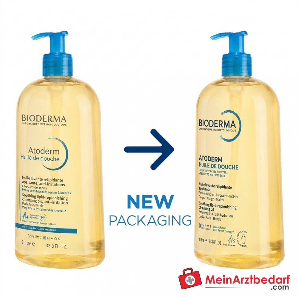 Bioderma Atoderm Huile de douche Duschöl, 1.000 ml.