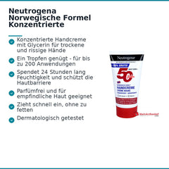 Neutrogena Norwegische Formel Konzentrierte unparfümierte Handcreme, 75 ml.